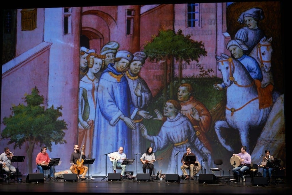 Musiciens de "Marco Polo" sur scène
